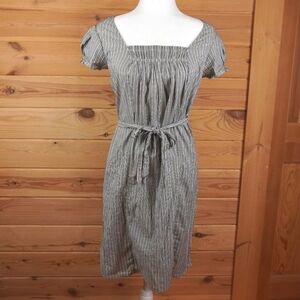 Converse All Stars Gray and Beige Striped‎ Pullover Dress Size XS